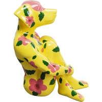 Deko Figur Gangster Dog Gelb 80cm