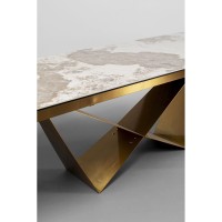 Extension Table Connesso Brass 200(+60)x100cm