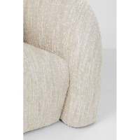 Sofa 2-Sitzer Livia Melange Creme 201cm