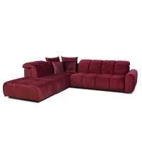 Bullon Sofa Corner Set1 Vino Left Red