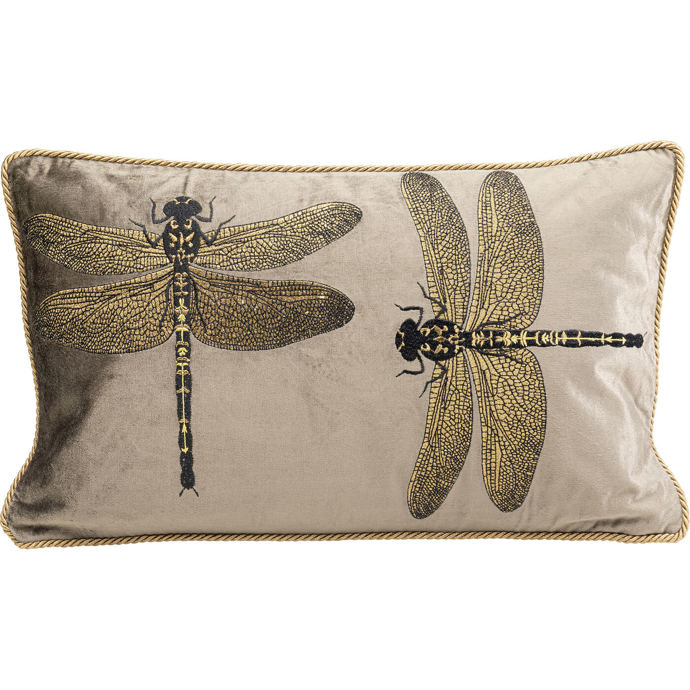 Cuscino Glitter Dragonfly marrone 50x30cm