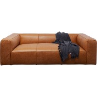 Sofa Cubetto Smart Leder Hellbraun 220cm