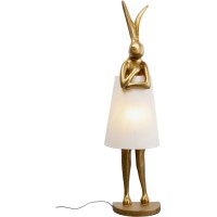 Lampadaire Animal Rabbit or/blanc 150cm