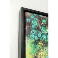 Framed Picture Top View Green 100x100cm