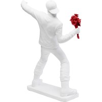 Deko Figur Street Art Bouquet Weiß 67cm