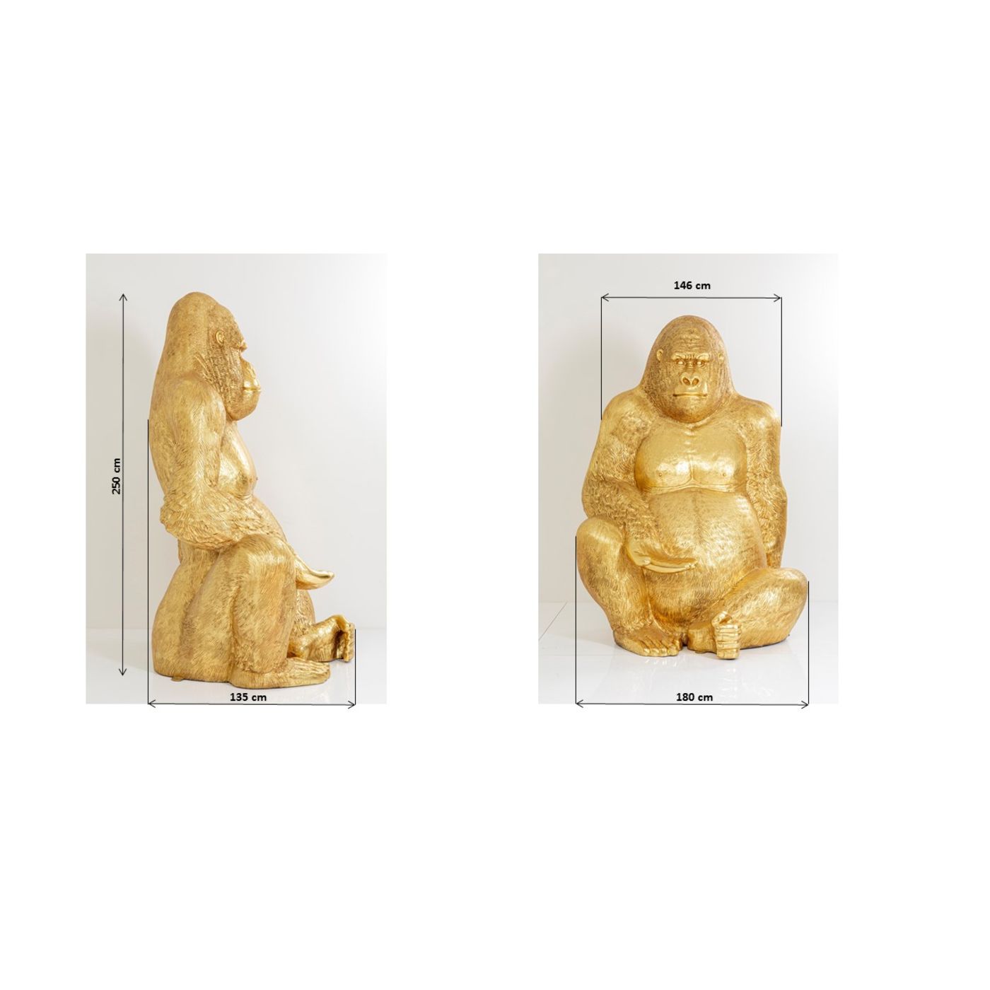 Kare Design  Deco Object Smoking Gorilla 48cm