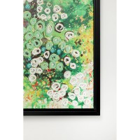 Framed Picture Top View Green 100x100cm