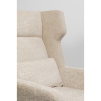 Fauteuil + tabouret Quinn High beige