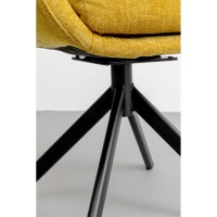 Chaise pivotante Molly jaune