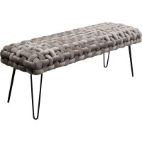 Banquette Weave gris 128cm