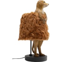 Table Lamp Animal Meerkat Fur 51cm