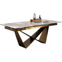 Extension Table Connesso Brass 200(+60)x100cm