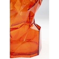 Vase Prisma Face Orange 30cm