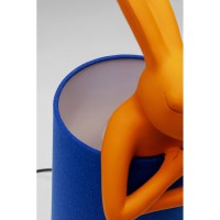 Table Lamp Animal Rabbit Orange/Blue 50cm