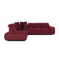 Bullon Sofa Corner Set1 Vino Left Red