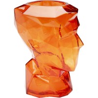 Vase Prisma Face Orange 30cm