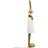 Lampadaire Animal Rabbit or/blanc 150cm