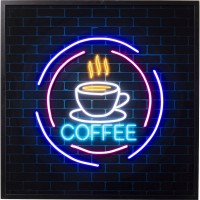 Quadro vetro Coffee LED 8u0x80cm