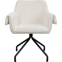 Chaise pivotante Bess crème