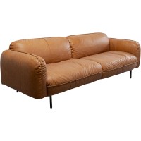 Canapé Calgary cuir marron clair 228cm