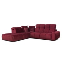 Bullon Sofa Corner Set1 Vino Left Red