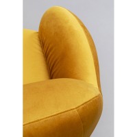 Poltrona girevole Nube Giallo