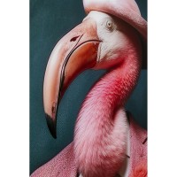 Quadro vetro Mister Flamingo 120x160cm