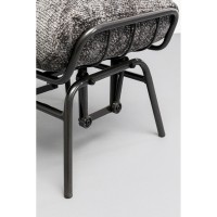 Armchair + Stool Vienna Swing Grey