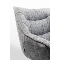 Chaise a. acc. Thelma mélange gris