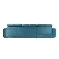 Bullon sofa with sleeping function blue