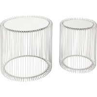 Beistelltisch Wire Silber (2/Set) Ø44cm