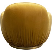 Swivel Armchair Nube Yellow