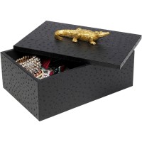 Box Crocodile Black (2/Set)