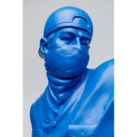 Deko Figur Street Art Bouquet Blau 67cm