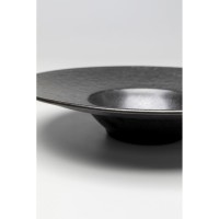 Assiette creuse Cosmos noir Ø27cm