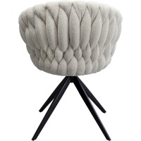 Chaise pivotante Knot bouclé