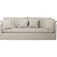 Sofa Boheme 3-Seater Cream 230cm