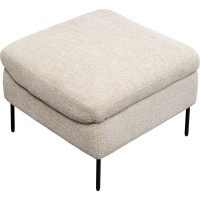 Fauteuil + tabouret Quinn High beige