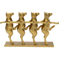 Figura decorativa Dancing Cows Oro 40cm