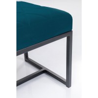 Banquette Smart velours pétrole noir 150cm