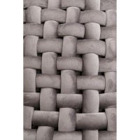 Banquette Weave gris 128cm