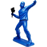 Deko Figur Street Art Bouquet Blau 67cm