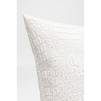 Cushion Croco White 40x40cm