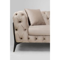 Corner Sofa Bellissima Velvet Taupe Right