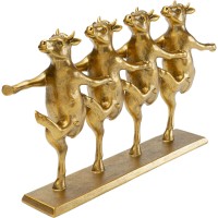 Figura decorativa Dancing Cows Oro 40cm