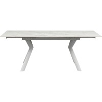 Extension Table Xenia White 140(+30+30)x80cm