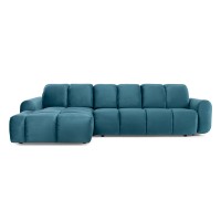 Bullon sofa with sleeping function blue