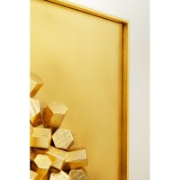 Wall Object Mikado Gold 120x120cm