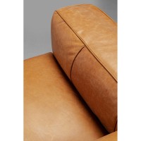 Sofa Cubetto Smart Leather Light Brown 220cm