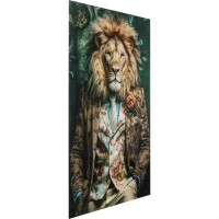 Tableau en verre Mister Lion 150x100cm